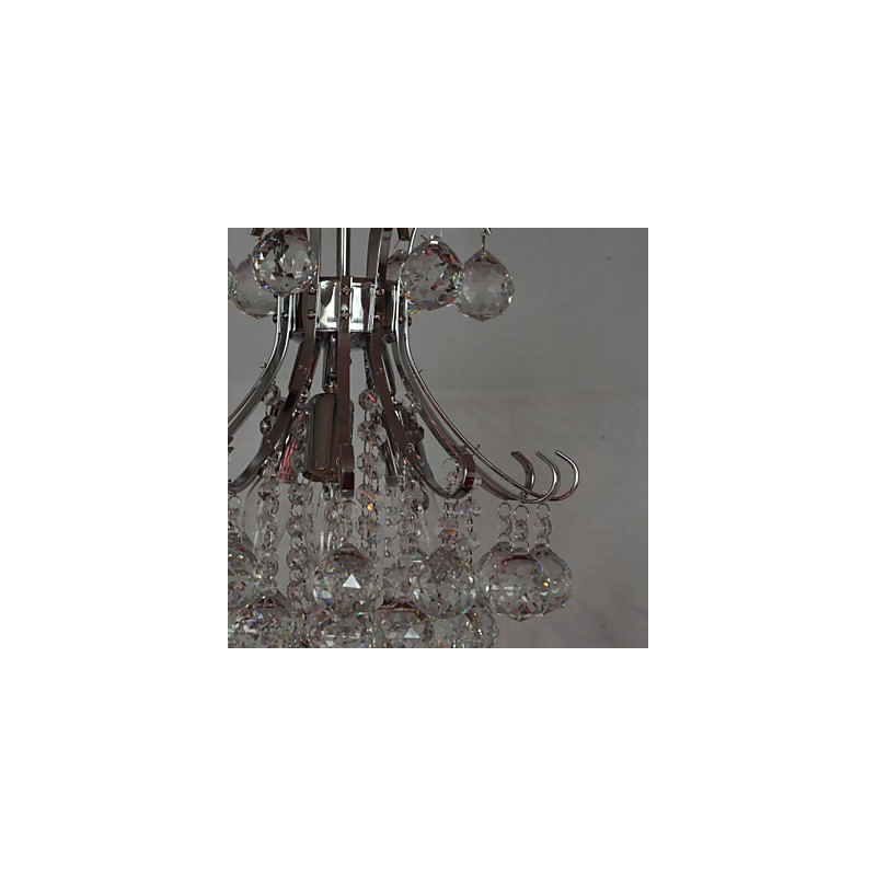 Modern Contemporary Crystal Mini Style Electroplated Chandelier Pendant Light