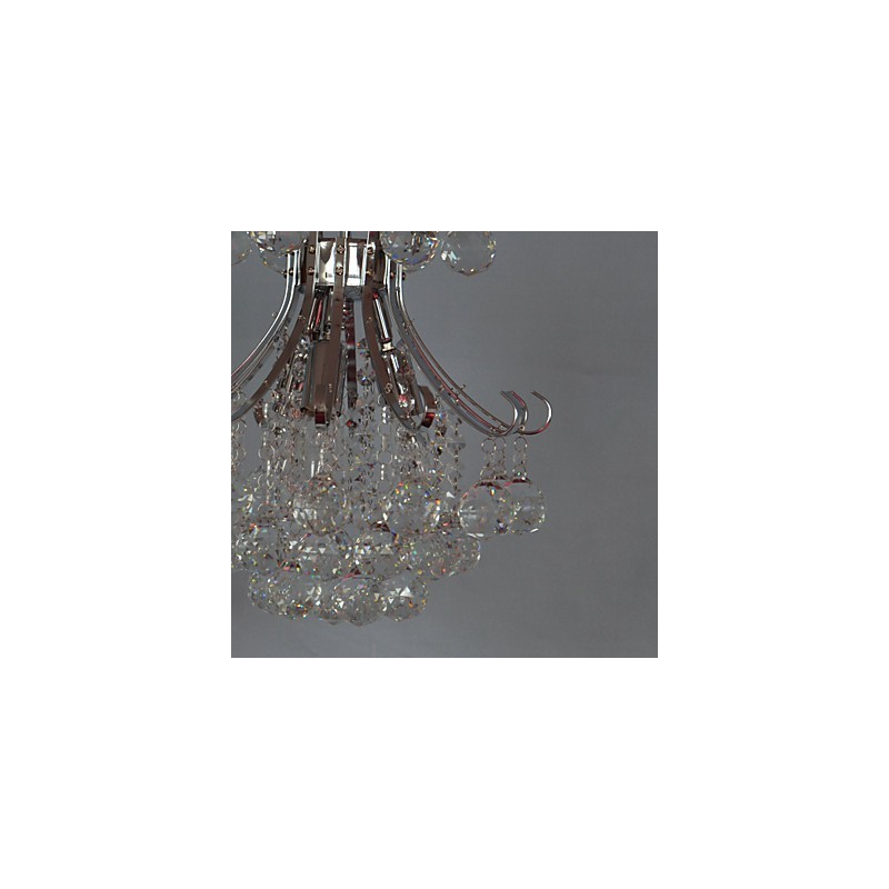 Modern Contemporary Crystal Mini Style Electroplated Chandelier Pendant Light