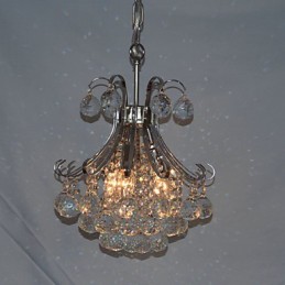 Modern Contemporary Crystal Mini Style Electroplated Chandelier Pendant Light