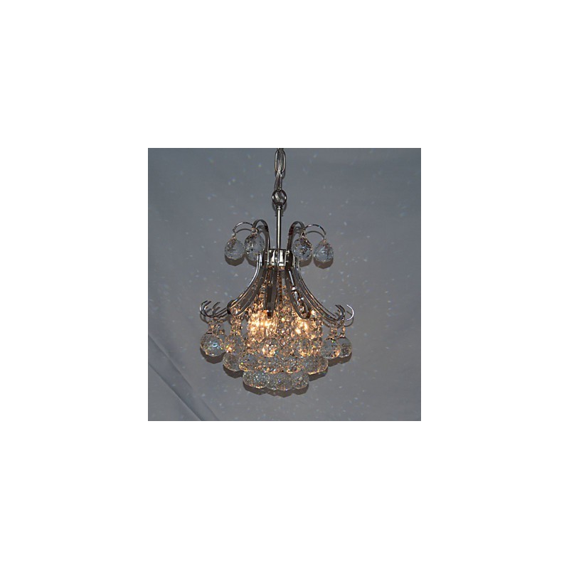 Modern Contemporary Crystal Mini Style Electroplated Chandelier Pendant Light