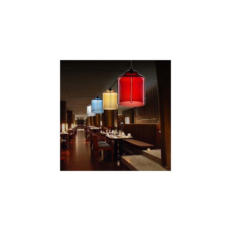 Retro Creative Single Head Glass Pendant Lamp Cafe In The Goldfish Bowl