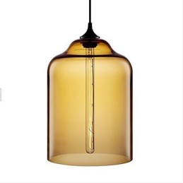 Retro Creative Single Head Glass Pendant Lamp Cafe In The Goldfish Bowl
