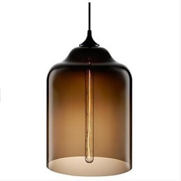 Retro Creative Single Head Glass Pendant Lamp Cafe In The Goldfish Bowl