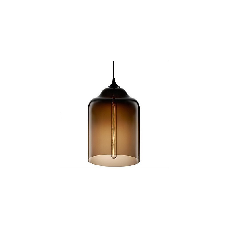 Retro Creative Single Head Glass Pendant Lamp Cafe In The Goldfish Bowl