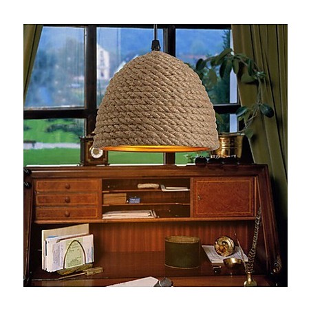 Vintage Wrought Iron Chandelier Creative Industrial Hemp