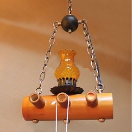 American Country Antique Bamboo Single Head Chandelier