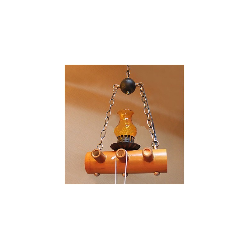 American Country Antique Bamboo Single Head Chandelier