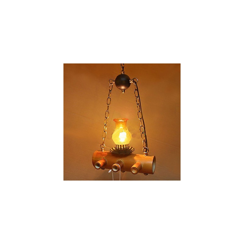 American Country Antique Bamboo Single Head Chandelier
