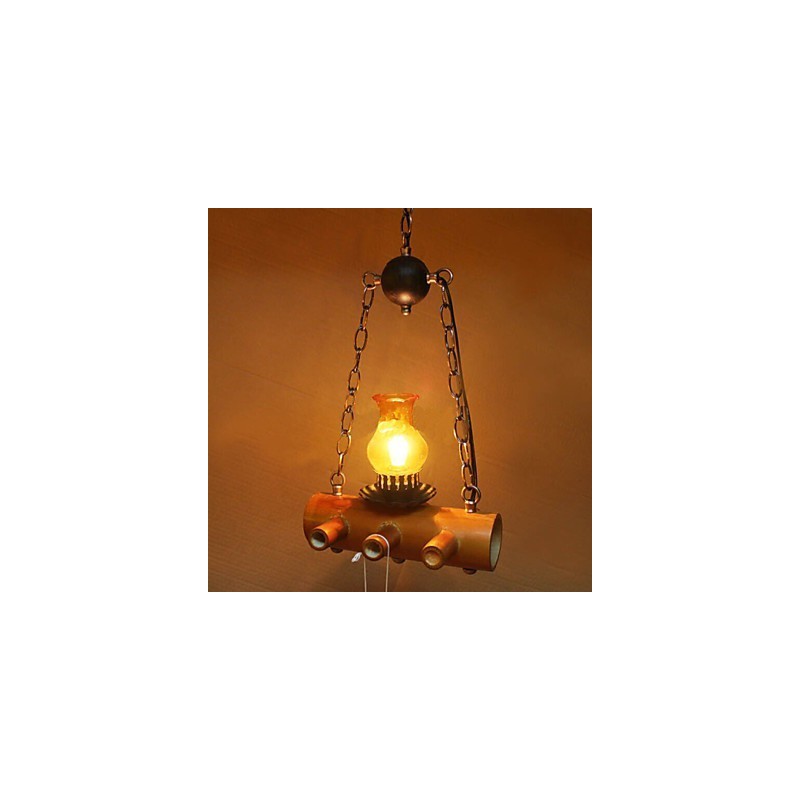 American Country Antique Bamboo Single Head Chandelier