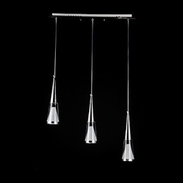 3 Lights Pendant Light Modern Contemporary Metal