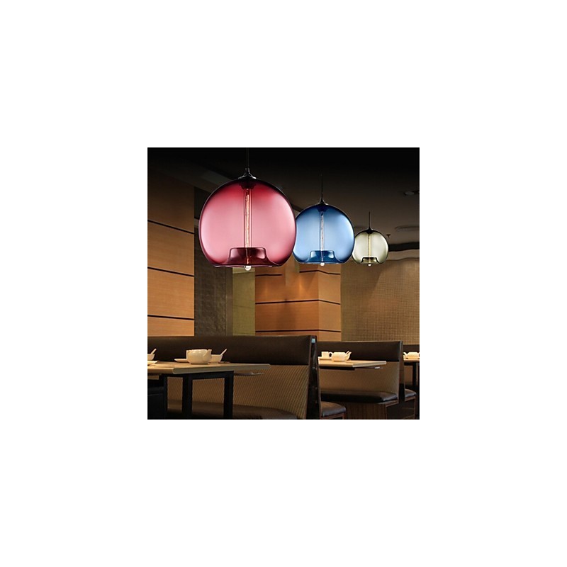 Retro Creative Single Head Glass Pendant Lamp Cafe In The Goldfish Bowl