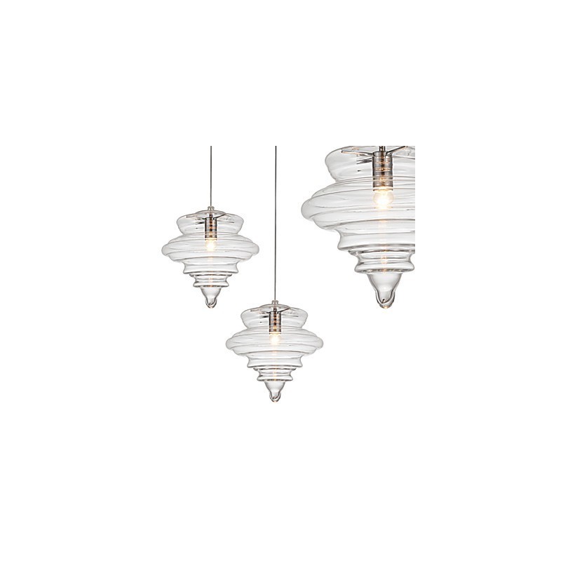 Pendant Lamp 1 Light Modern SimplicityColorless Clear Glass