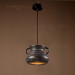 Personality Retro Ceramic Hanging Teahouse Chandelier lamp
