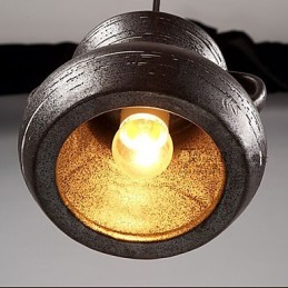 Personality Retro Ceramic Hanging Teahouse Chandelier lamp