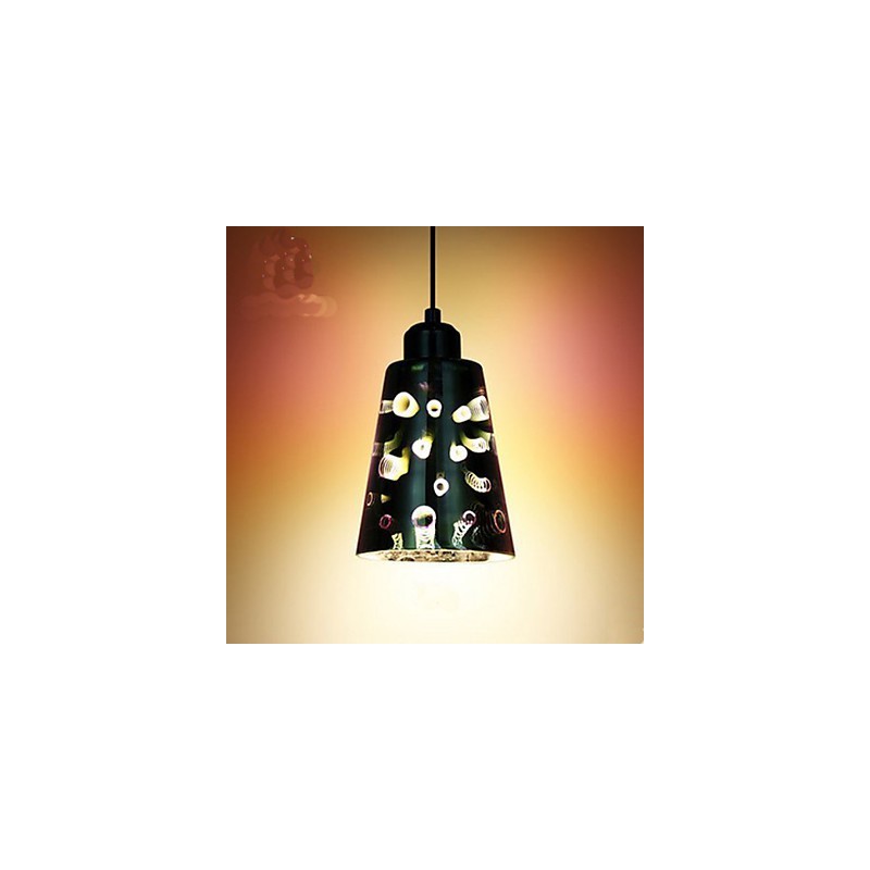 Simple table 3D Glass Creative Pendant