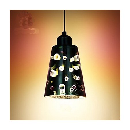 Simple table 3D Glass Creative Pendant