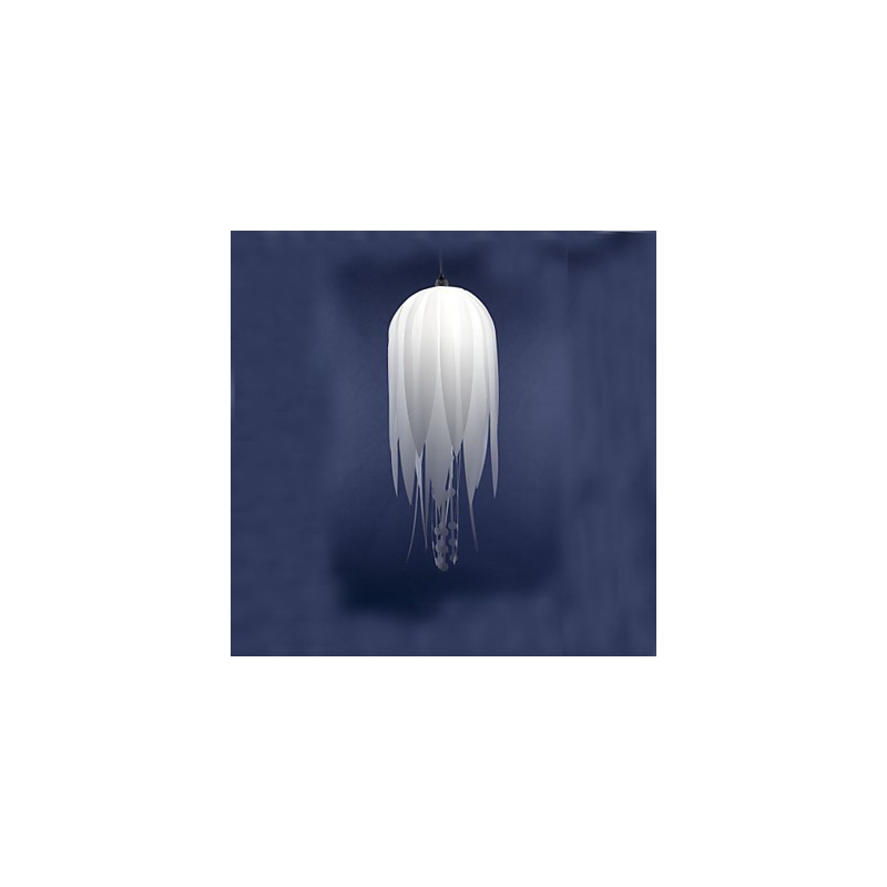 Pendant Light Modern Minimalist White 1 Light Metal and