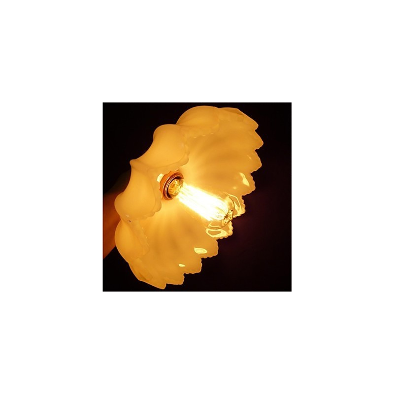 Creative Retro Old Shanghai flower lounge chandelier Glass Chandelier