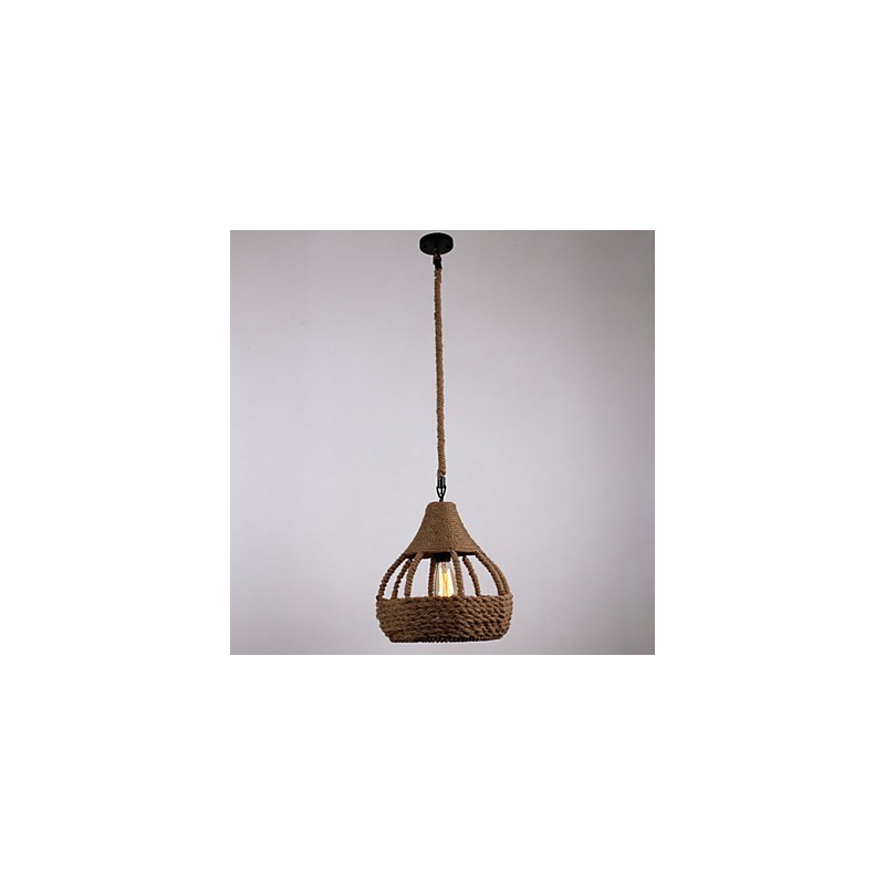 Rope 1 Light Pendant Light Country