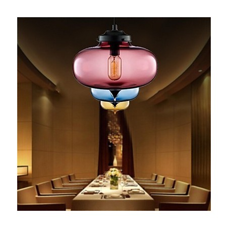 Retro Creative Single Head Glass Pendant Lamp Cafe In The Goldfish Bowl