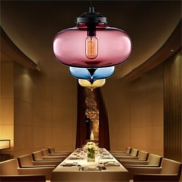 Retro Creative Single Head Glass Pendant Lamp Cafe In The Goldfish Bowl
