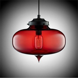 Retro Creative Single Head Glass Pendant Lamp Cafe In The Goldfish Bowl