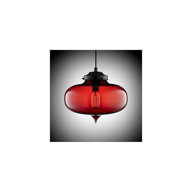 Retro Creative Single Head Glass Pendant Lamp Cafe In The Goldfish Bowl