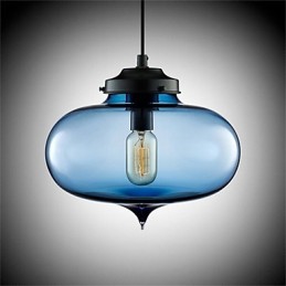 Retro Creative Single Head Glass Pendant Lamp Cafe In The Goldfish Bowl