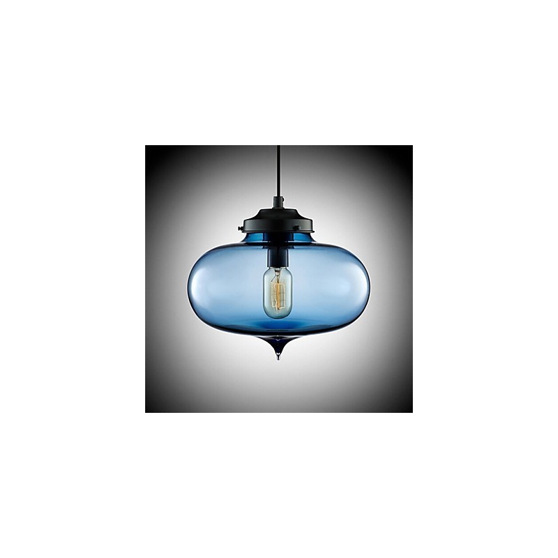 Retro Creative Single Head Glass Pendant Lamp Cafe In The Goldfish Bowl