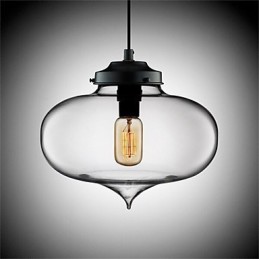 Retro Creative Single Head Glass Pendant Lamp Cafe In The Goldfish Bowl