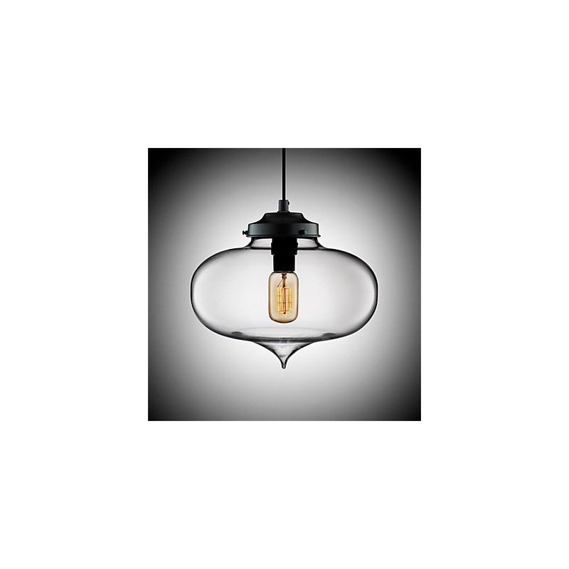 Retro Creative Single Head Glass Pendant Lamp Cafe In The Goldfish Bowl