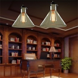 American Style Retro Creative Single Head Glass lamp the Nordic Cafe