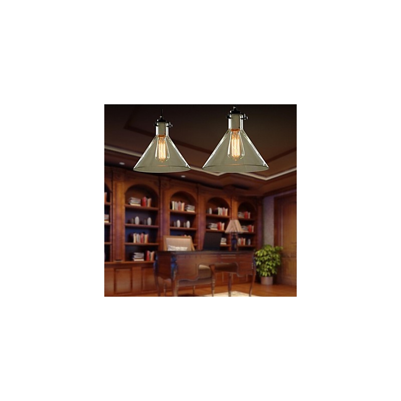 American Style Retro Creative Single Head Glass lamp the Nordic Cafe