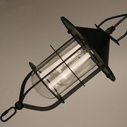 Retro Mini Style Painting Metal Pendant Light