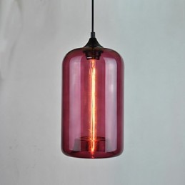 Bottle Design Pendant 1 Light Minimalist Iron Painting