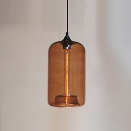 Bottle Design Pendant 1 Light Minimalist Iron Painting