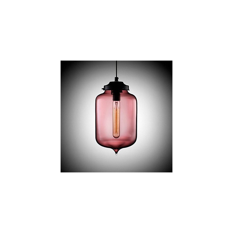 Bottle Design Pendant 1 Light Minimalist Iron Painting