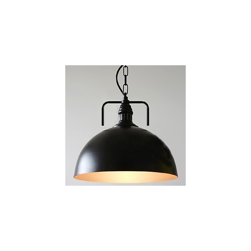Rustic Lodge Painting Metal Pendant Light