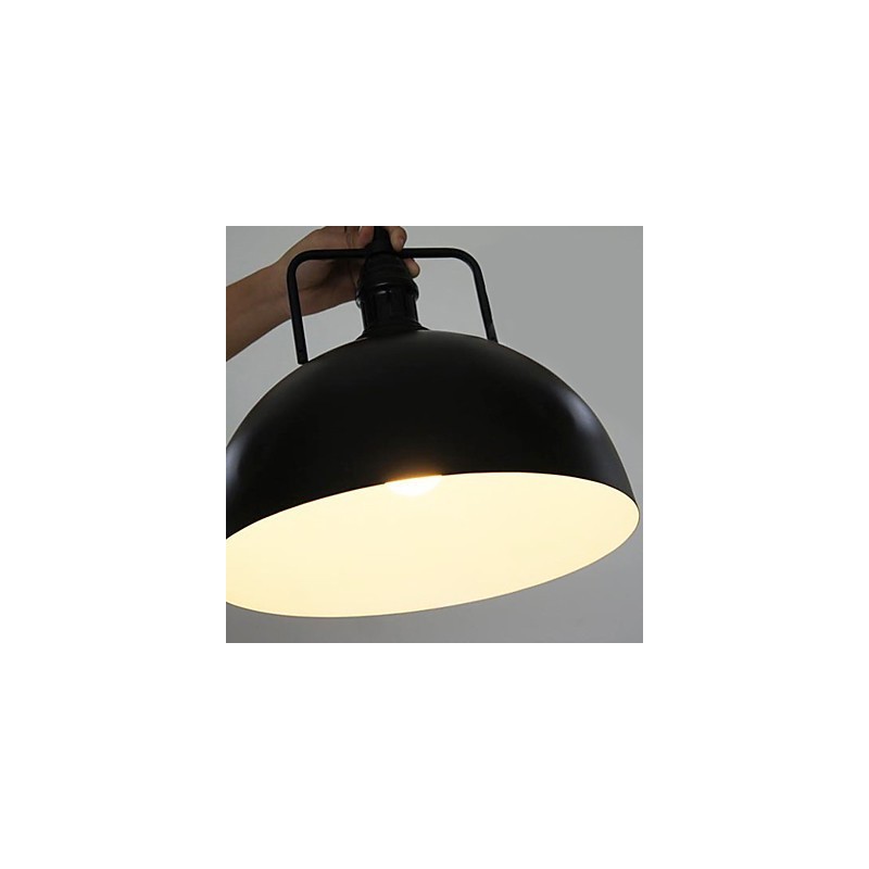 Rustic Lodge Painting Metal Pendant Light