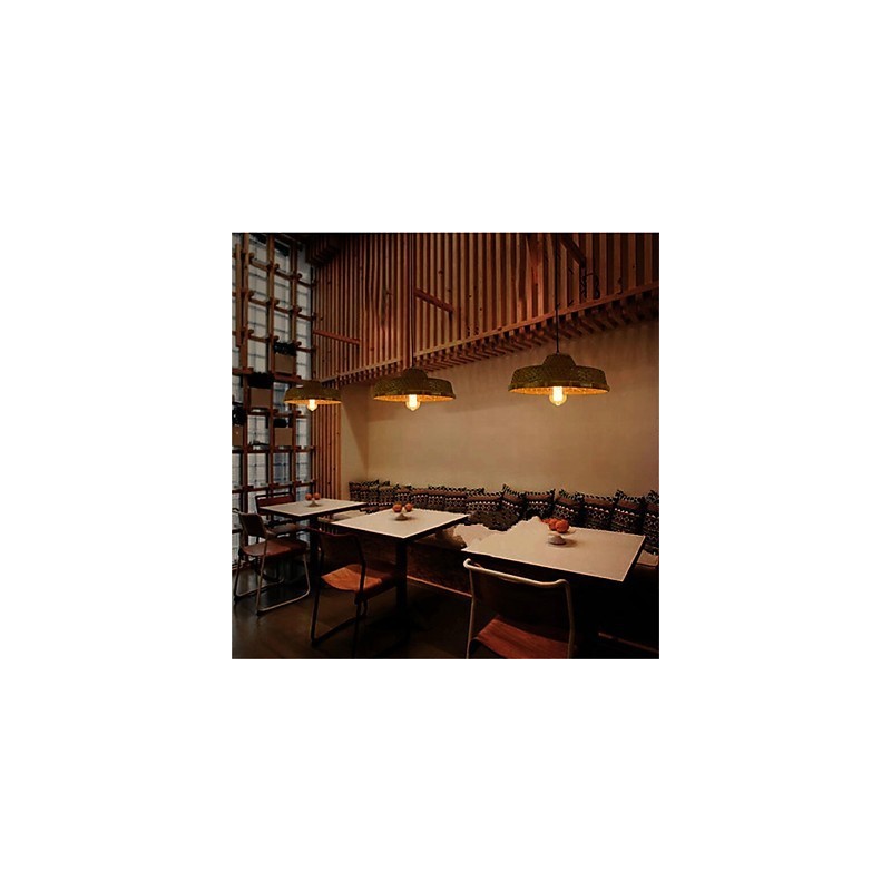 1 Head of the Americange Museum Creative Bamboo Straw hat Light Simple