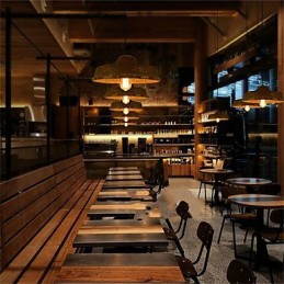 1 Head of the Americange Museum Creative Bamboo Straw hat Light Simple