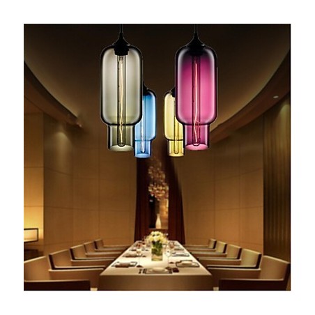 Retro Creative Single Head Glass Pendant Lamp Cafe In The Goldfish Bowl