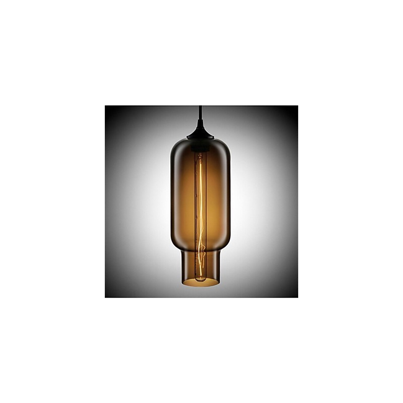 Retro Creative Single Head Glass Pendant Lamp Cafe In The Goldfish Bowl