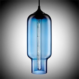 Retro Creative Single Head Glass Pendant Lamp Cafe In The Goldfish Bowl