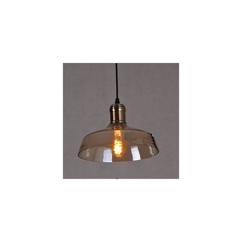 Simple Retro Industrial Glass Pendant Lamp