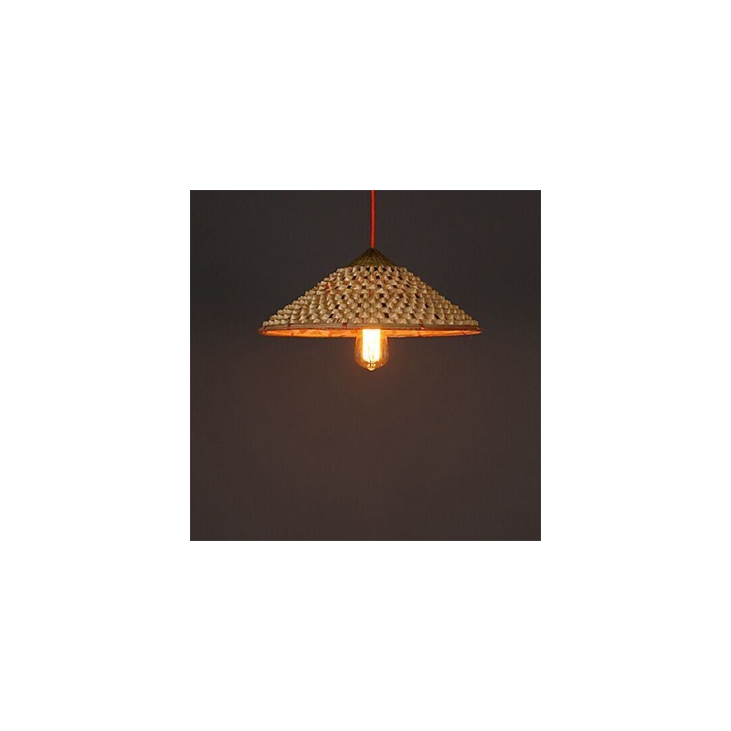 Vintage Farm Straw Bamboo Chandelier Chandelier Chandelier