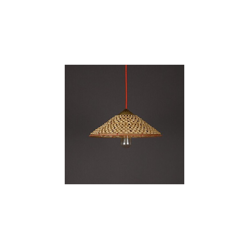 Vintage Farm Straw Bamboo Chandelier Chandelier Chandelier