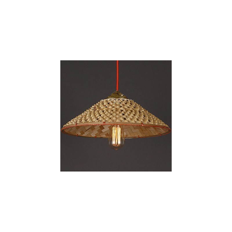 Vintage Farm Straw Bamboo Chandelier Chandelier Chandelier