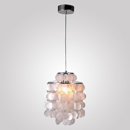Modern Contemporary Mini Style Chrome Pendant Light