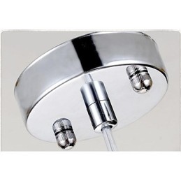 Modern Contemporary Chrome Metal Pendant Light